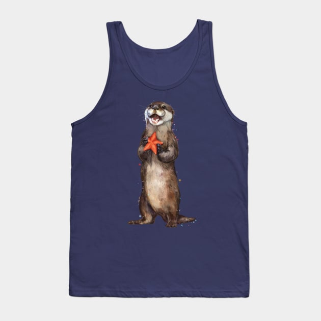 Otterly delighted Otter Tank Top by LauraGraves